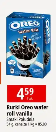 E.Leclerc Rurki z nadzieniem waniliowym Oreo Wafer Roll oferta