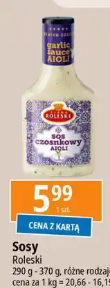 E.Leclerc Sosos czosnkowy aioli Roleski oferta