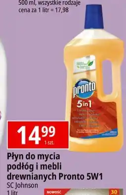 E.Leclerc Płyn do podłóg i mebli drewnianych Pronto 5 W 1 oferta