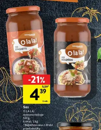 Intermarche Sos boloński O La La! oferta