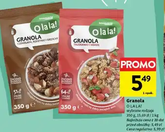 Intermarche Granola truskawki kokos O La La! oferta