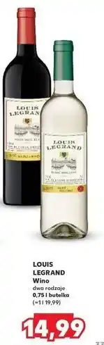 Kaufland Wino Louis Legrand Rouge Moelleux oferta