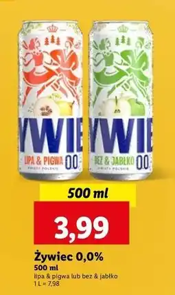 Lidl Piwo Żywiec Lipa & Pigwa oferta
