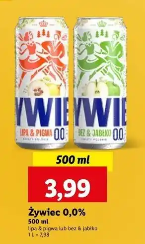 Lidl Piwo Żywiec Lipa & Pigwa oferta