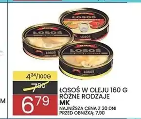 Wafelek MK Łosoś w oleju 160 g oferta