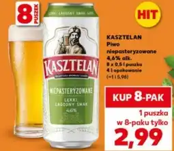 Kaufland Kasztelan Piwo jasne niepasteryzowane 500 ml oferta