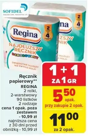 Carrefour Ręcznik papierowy Regina oferta
