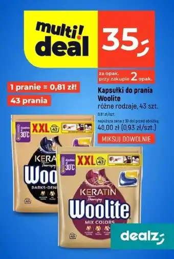 Dealz Kapsułki do prania Woolite oferta