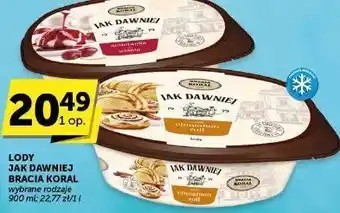 Euro Sklep Lody Jak Dawniej Bracia Koral 900ml oferta