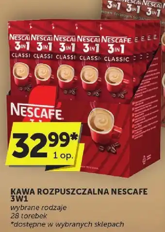 Groszek Kawa rozpuszczalna Nescafe 3w1 28 torebek oferta