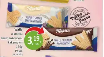 Passa Wafle o smaku śmietankowym, kakaowym Passa oferta