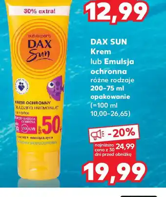 Kaufland Dax Sun Krem lub Emulsja ochronna oferta
