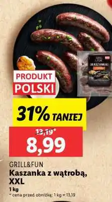 Lidl GRILL&FUN Kaszanka z wątrobą, XXL oferta