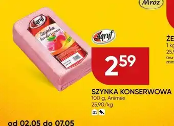 Chata Polska Szynka konserwowa 100g Animex oferta
