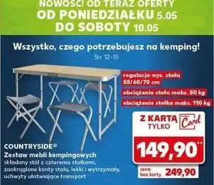 Kaufland Zestaw mebli kempingowych K-Classic Countryside oferta