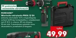 Kaufland Wiertarko-wkrętarka akumulatorowa pbsa 12 e4 Parkside oferta