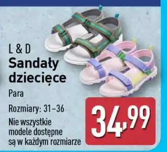 ALDI L & D Sandały dziecięce oferta