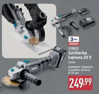 ALDI FERREX Szlifierka kątowa 20 V oferta
