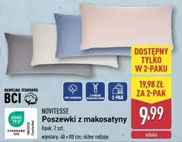 ALDI NOVITESSE Poszewki z makosatyny oferta