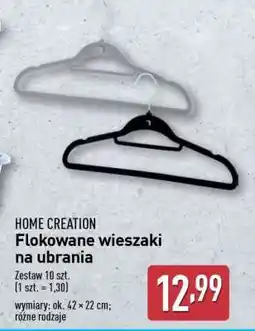 ALDI HOME CREATION Flokowane wieszaki na ubrania oferta