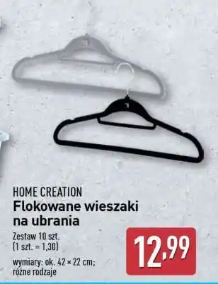 ALDI HOME CREATION Flokowane wieszaki na ubrania oferta