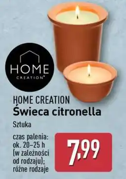 ALDI HOME CREATION Świeca citronella oferta