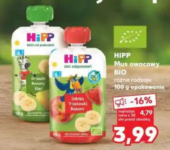 Kaufland HIPP Mus owocowy BIO oferta