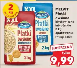 Kaufland MELVIT Płatki owsiane błyskawiczne lub górskie 2 kg oferta