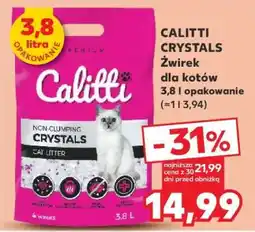 Kaufland CALITTI CRYSTALS Żwirek dla kotów 3,8 l opakowanie oferta