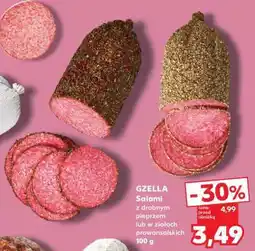Kaufland GZELLA Salami z drobnym pieprzem lub w ziołach prowansalskich 100 g oferta