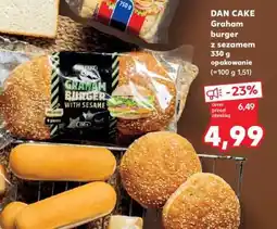 Kaufland DAN CAKE Graham burger z sezamem oferta