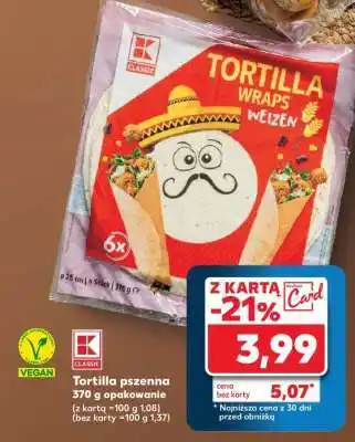 Kaufland Tortilla pszenna 370 g opakowanie oferta