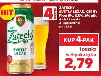 Kaufland ŽATECKÝ SVĚTLÝ LEŽÁK, ČERNÝ oferta