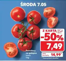 Kaufland Pomidory na gałązce luzem 1 kg oferta