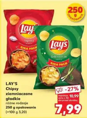 Kaufland LAY’S Chipsy ziemniaczane gładkie oferta