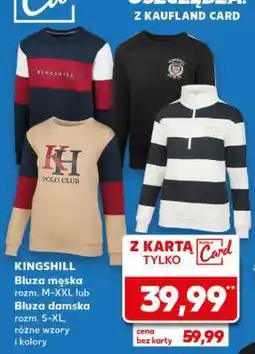 Kaufland KINGSHILL Bluza męska rozm. M-XXL lub Bluza damska rozm. S-XL, różne wzory i kolory oferta