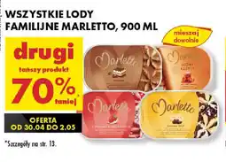 Biedronka Wszystkie lody familijne marletto oferta