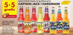 Biedronka Piwo Captain Jack i Hardmade oferta