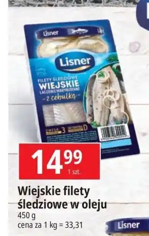 E.Leclerc Filety śledziowe wiejskie Lisner oferta