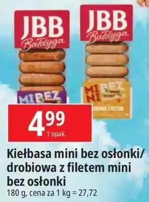 E.Leclerc Kiełbaski drobiowe z filetem mini bez osłonki Jbb Bałdyga oferta