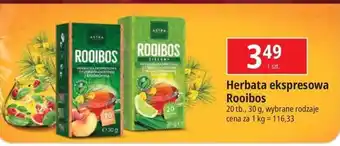 E.Leclerc Herbata z czerwonokrzewu brzoskwinią Astra Rooibos oferta
