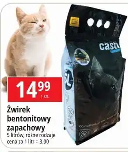 E.Leclerc Żwirek dla kota bentonitowy morski Casti oferta