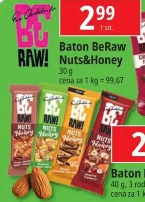 E.Leclerc Baton miód i orzechy pekan Be Raw! oferta