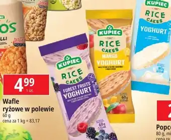 E.Leclerc Wafle ryżowe polewa jogurtowa Kupiec oferta