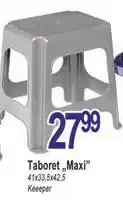 E.Leclerc Taboret plastikowy maxi grafitowy niski dziecięcy Keeeper oferta