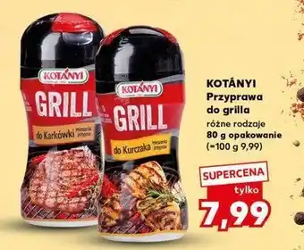 Kaufland Przyprawa grill do kurczaka Kotanyi oferta