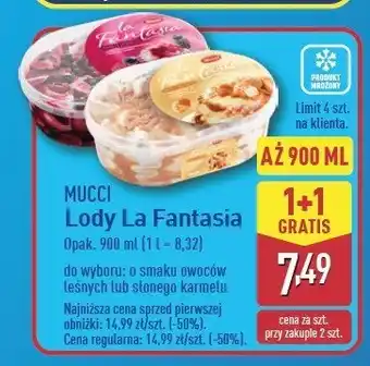 ALDI Lody o smaku słonego karmelu Mucci oferta
