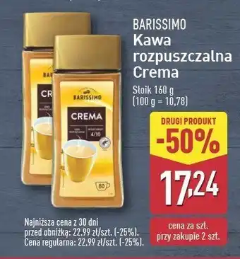 ALDI Kawa Barissimo crema oferta