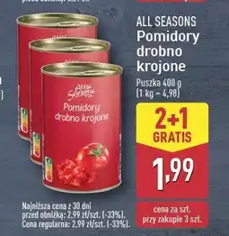 ALDI Pomidory krojone w kostkę All seasons oferta
