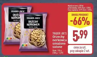 ALDI Orzechy nerkowca smażone solone Trader joe's oferta